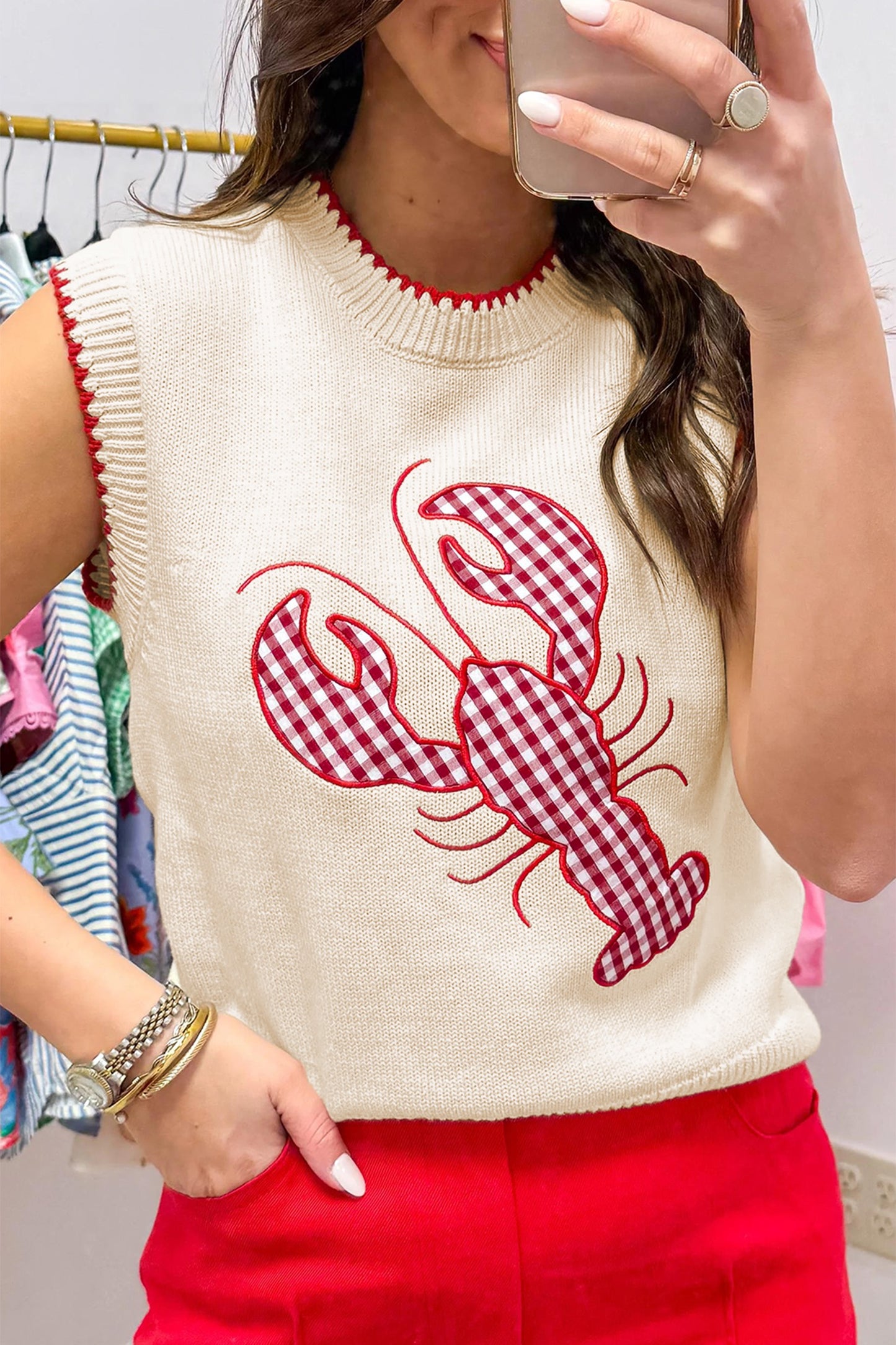 Crawfish knit Tank