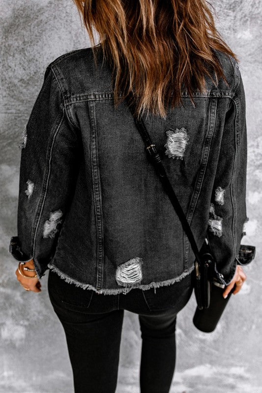 Distressed Denim Jacket