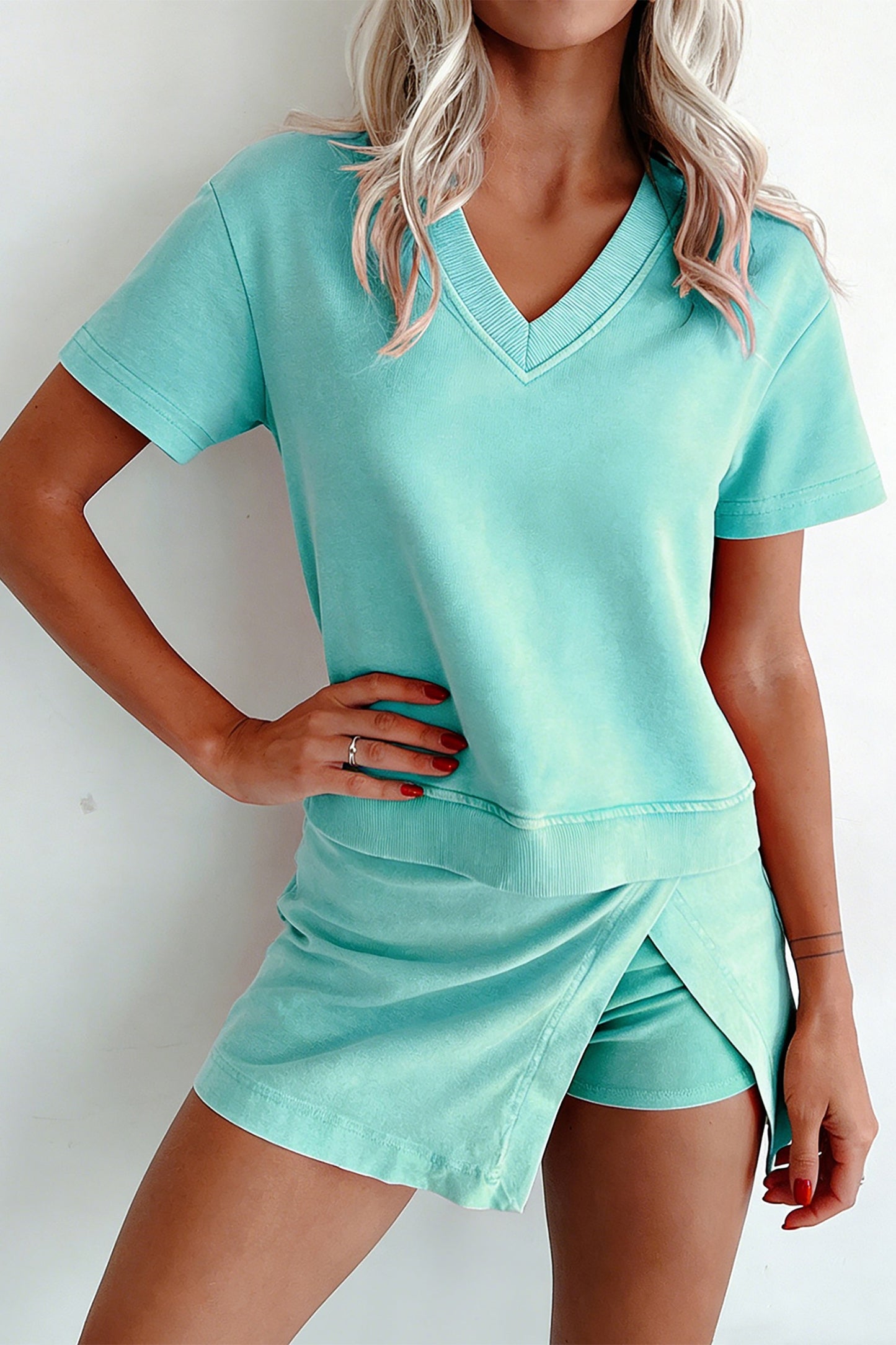Mint Green Mineral skort set
