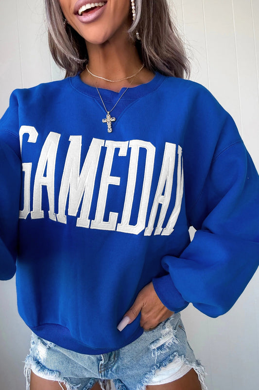 Game day Royal blue Sweatshirt