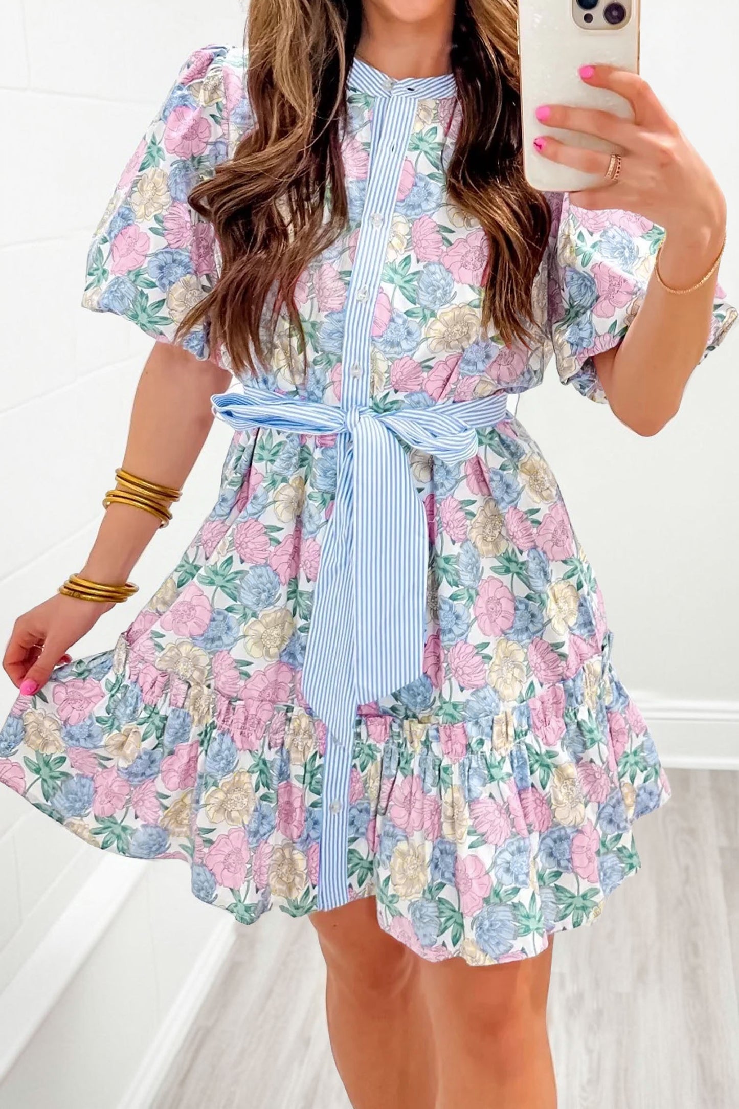 White Floral Dress