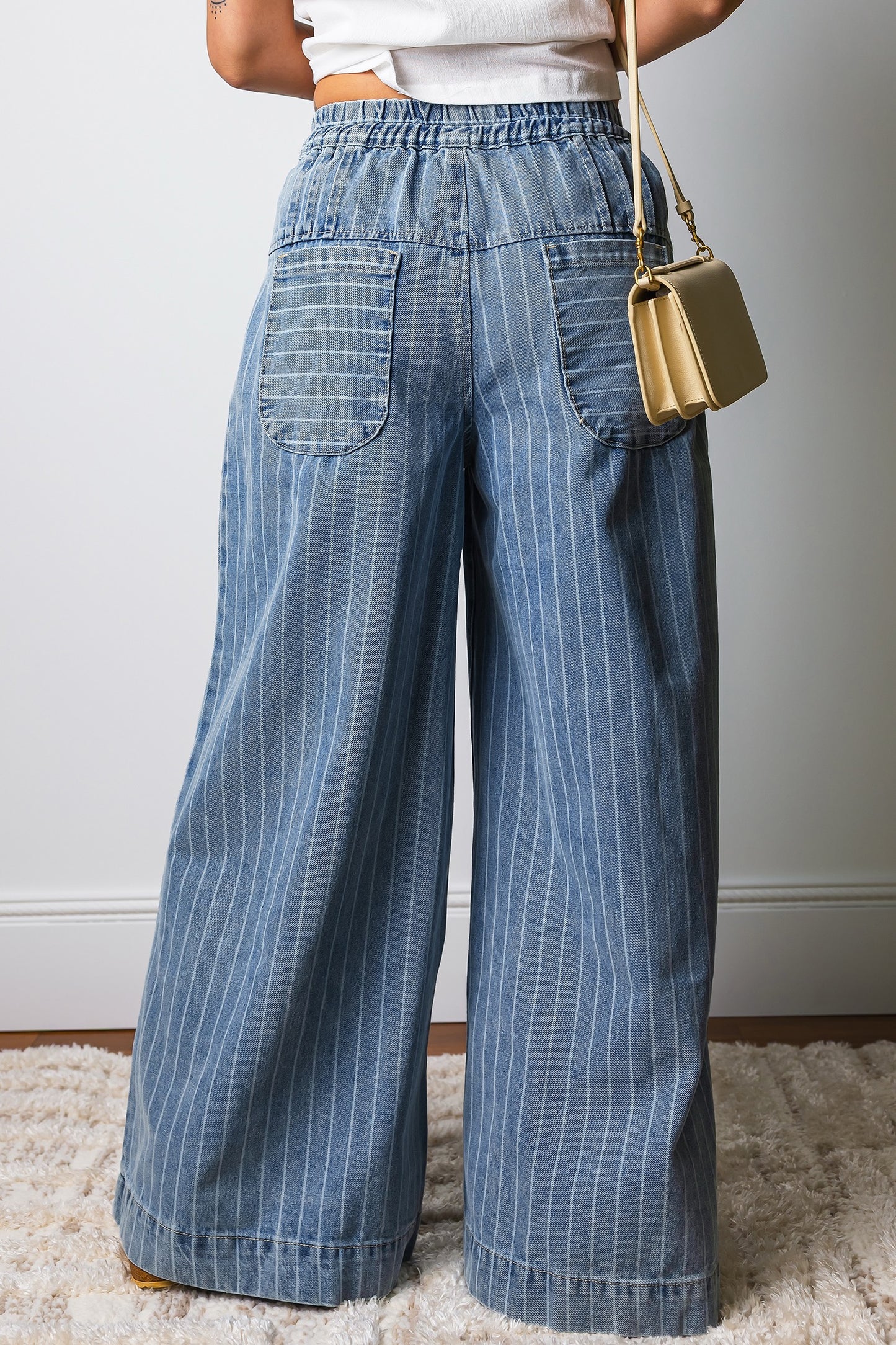 Pinstripe Jeans