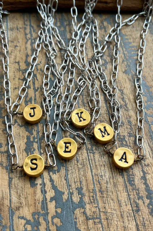 Initial necklace