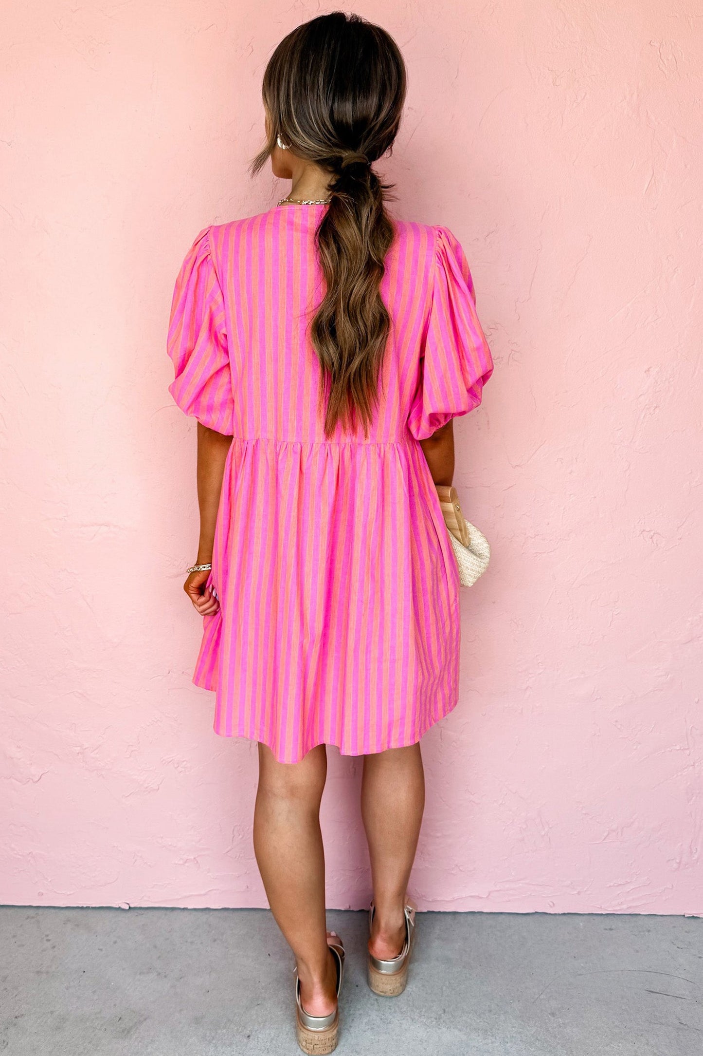 Rose Stripe Dress