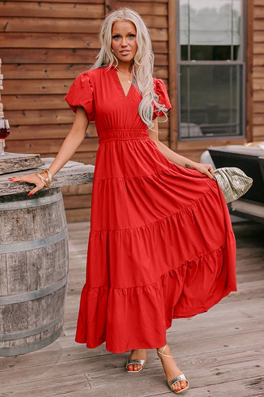 Coral Maxi Dress