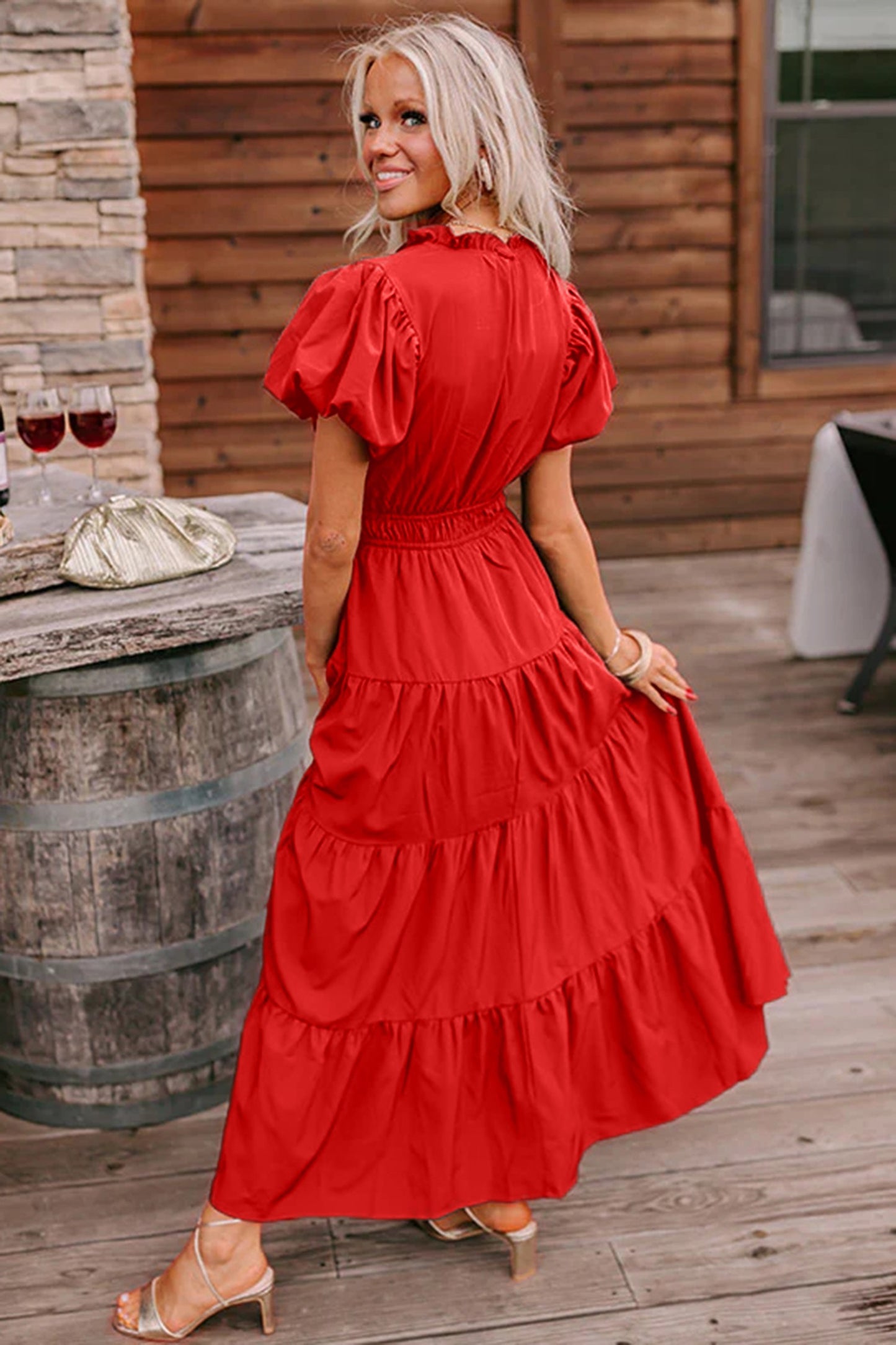 Coral Maxi Dress