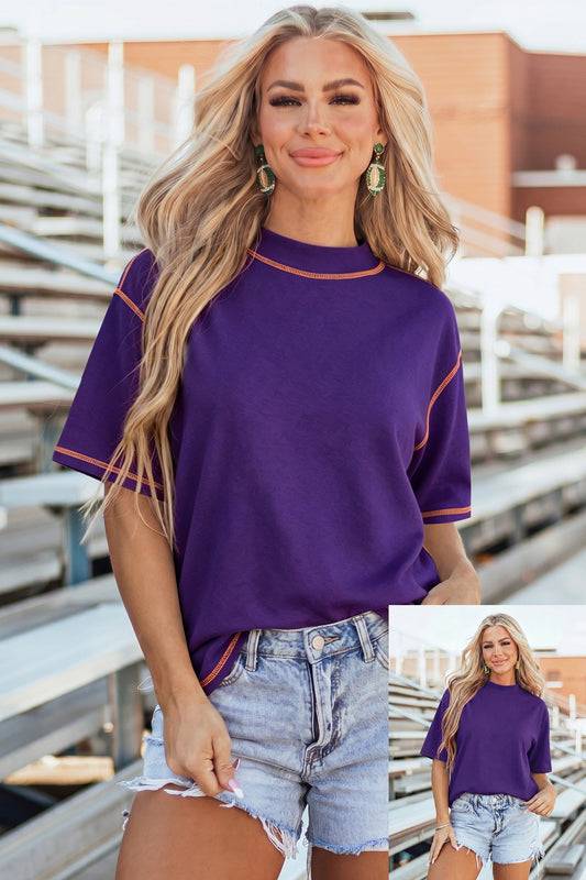 Purple reversible top