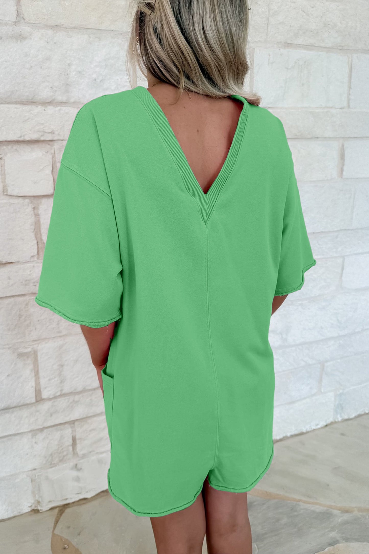 Pocket loose Romper