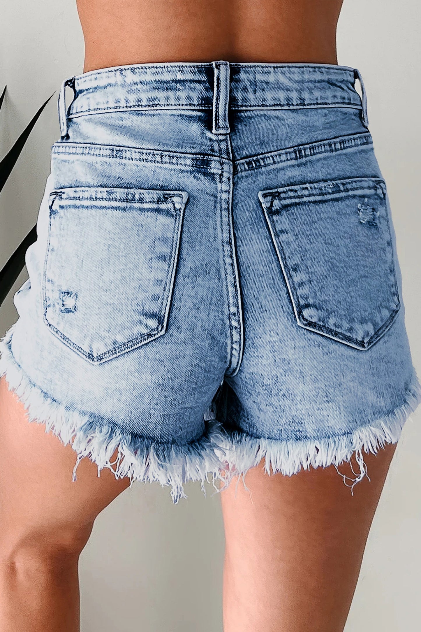 Beau Blue Denim Hot Shorts