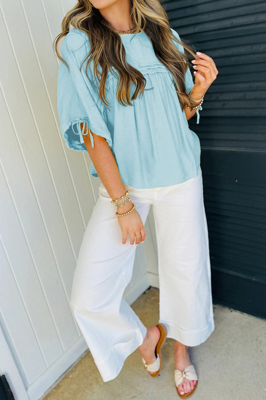 Blue Babydoll top