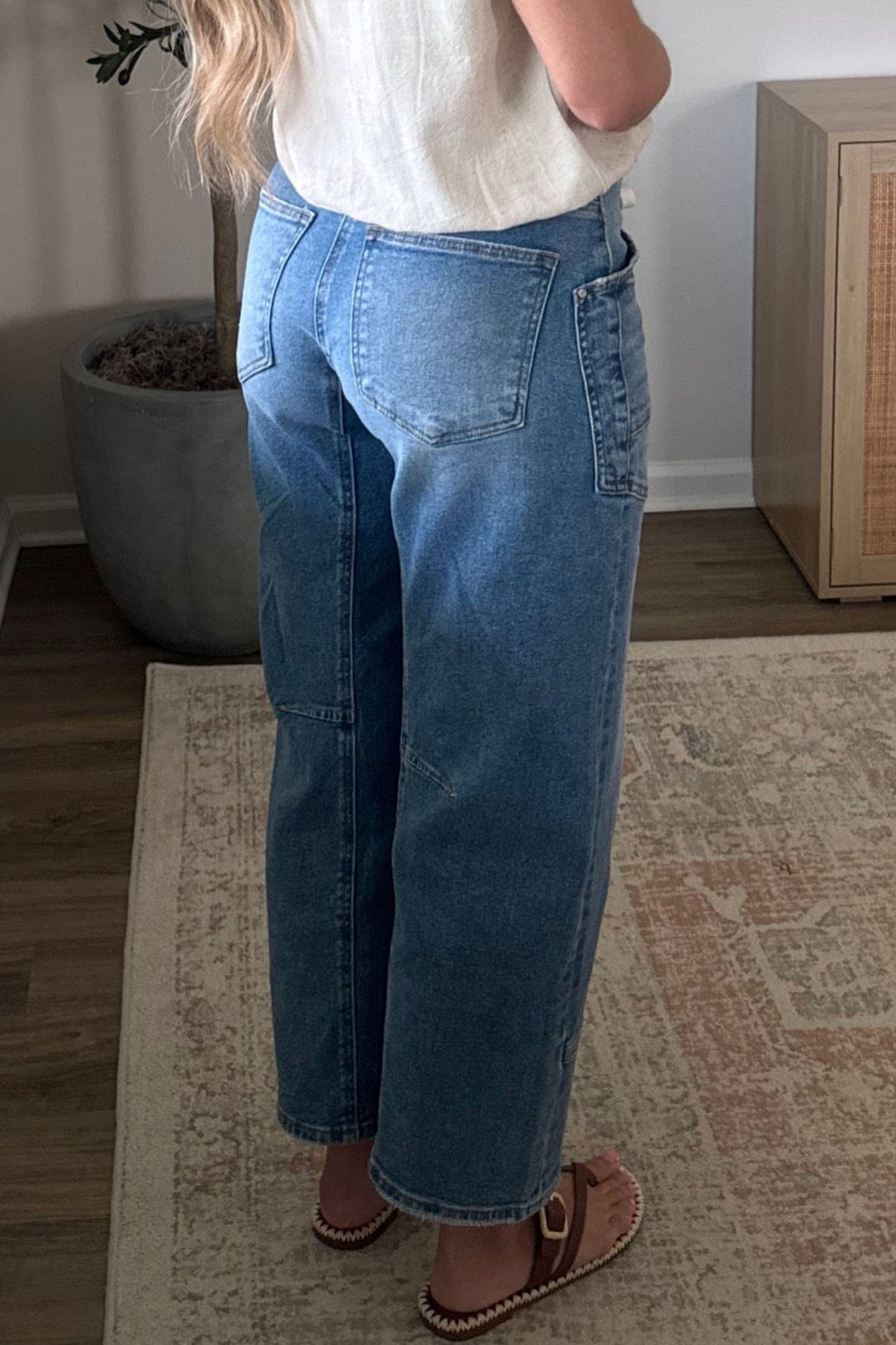Beau blue ankle length jeans