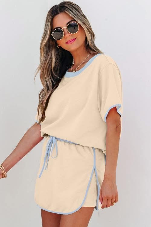 Color block Skort Set 2