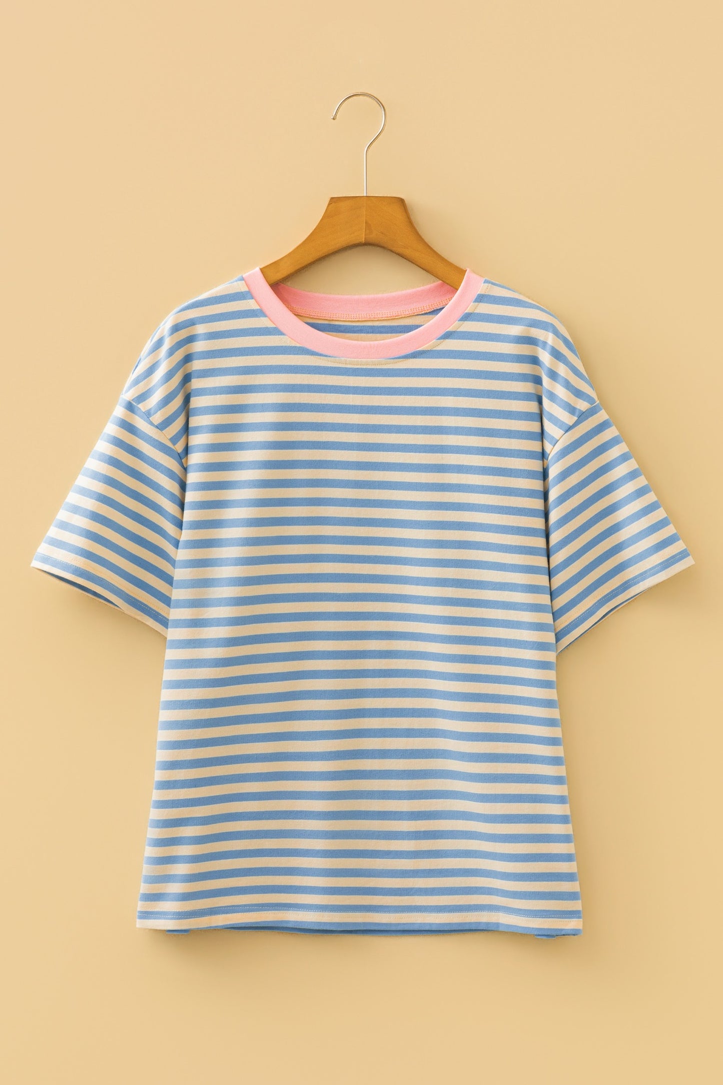 Sky Blue Contrast Top