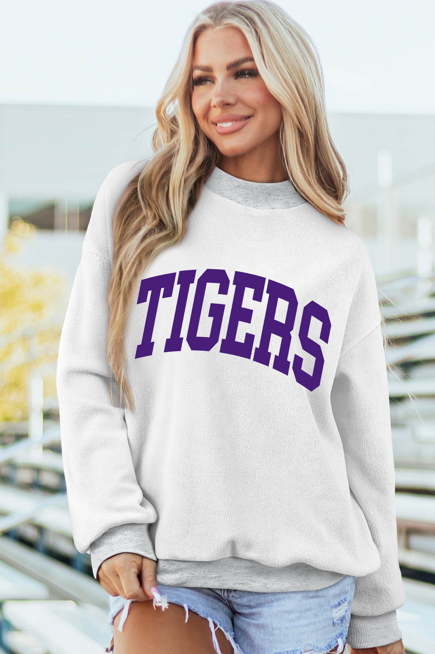 Reversible Louisiana/ TIGERS  pullover