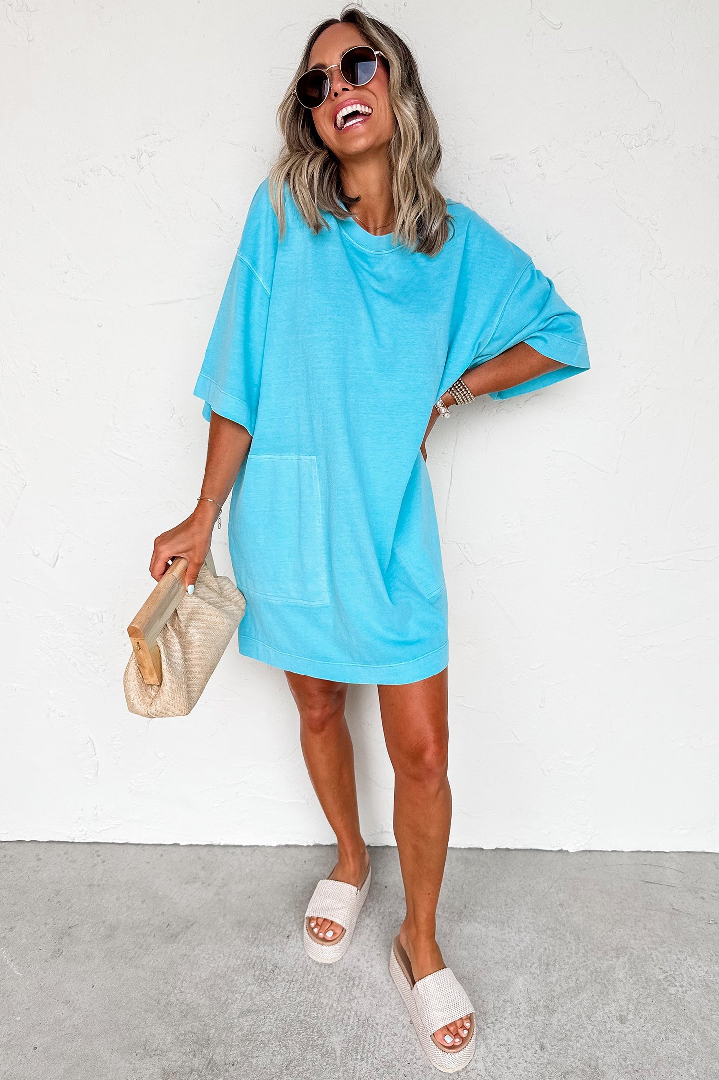 Blue Tee Dress