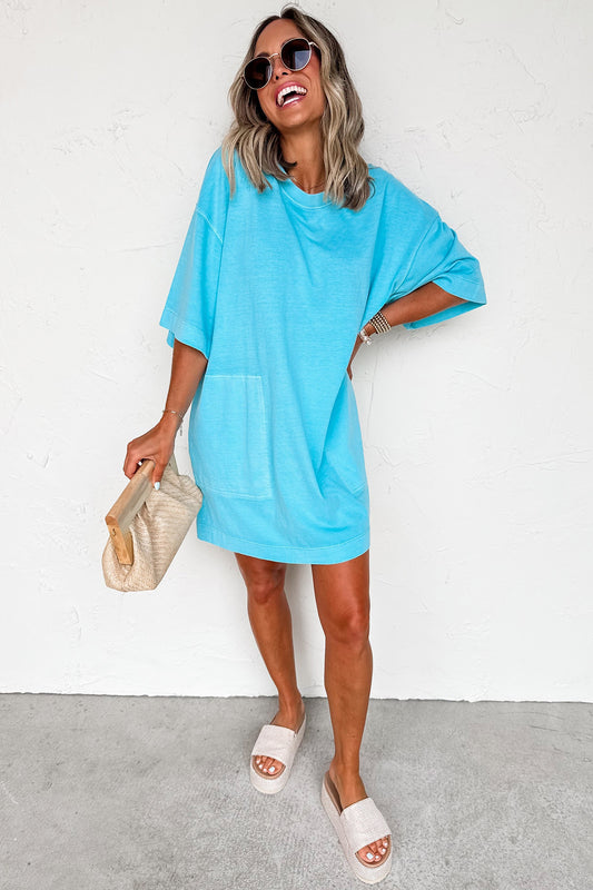 Blue Tee Dress