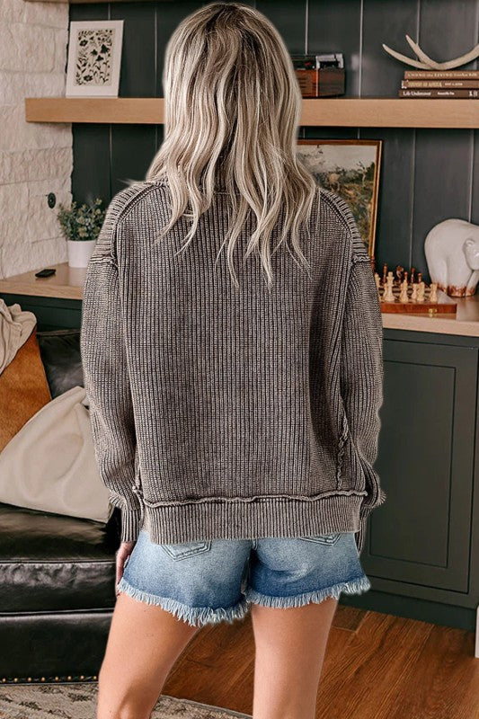 Exposed Seam Cardi