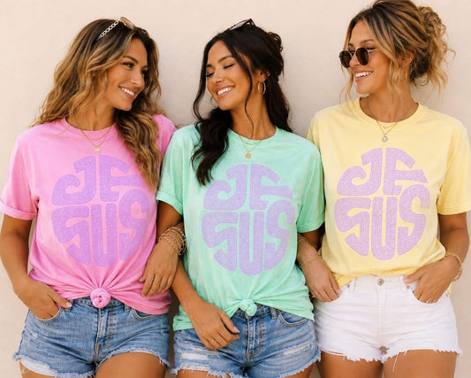 Jesus Handwritten Bling Tee
